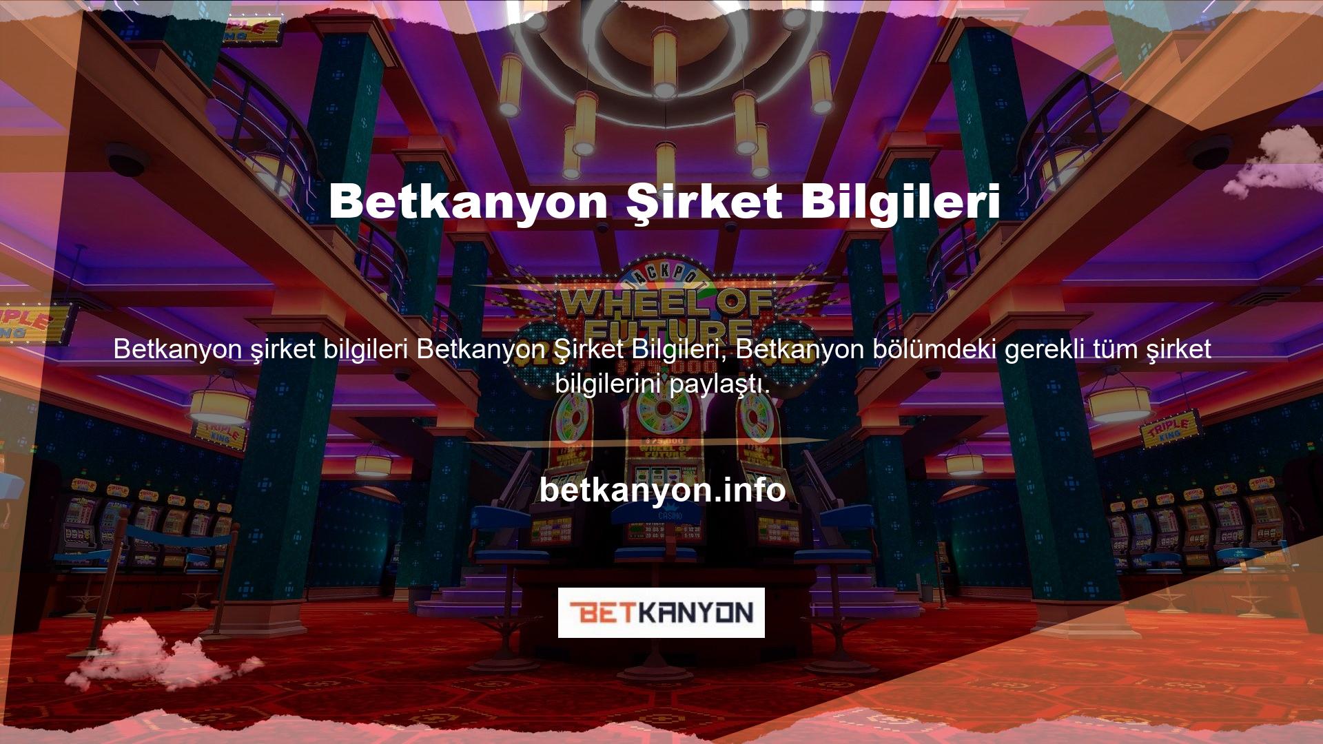 Ancak, bu web siteleri arasında, ana web sitesi Betkanyon platformu ekranın yüzü haline geldi ve kurumsal imajı her gün artıyor